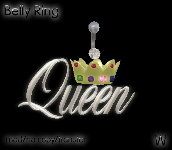 ~WC~ Belly Ring "Queen"