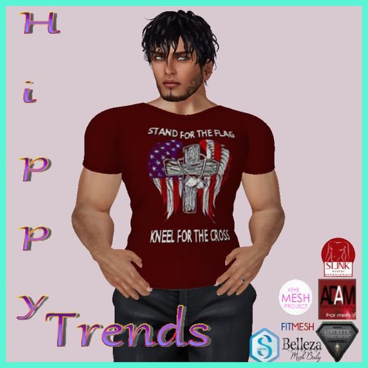 {HT} Red Stand For The Flag T-Shirts
