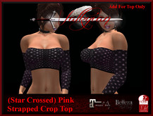~Valkyrian~(Star Crossed) Pink Strapped Crop Top(BOXED)