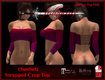 ~Valkyrian~(SunSet) Strapped Crop Top (BOXED)