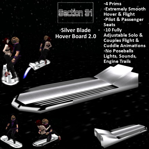 Section 31 Silver Blade Hover Board 2.0