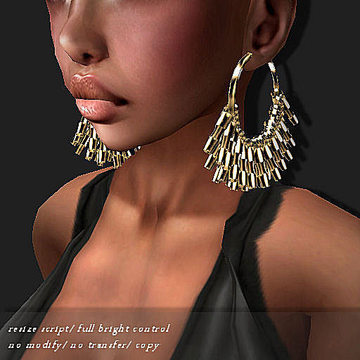 EARRING FLG GOLD       -RYCA-
