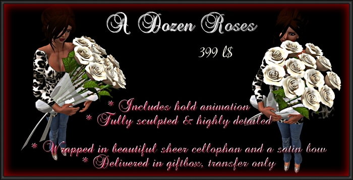 Roses By Res- A Dozen Roses White Roses to Wear (Giftbox)