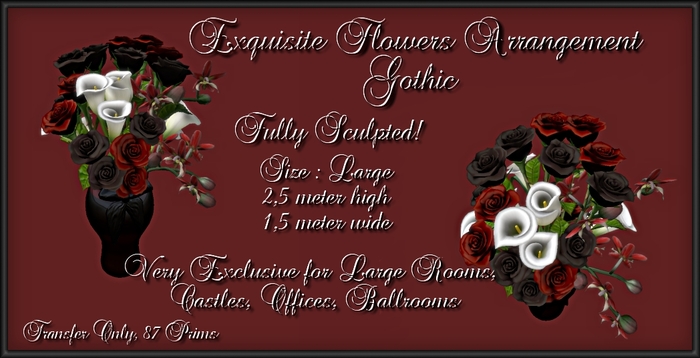 Roses by Res- Exquisite Flower Arrangement Gothic Large (Giftbox)