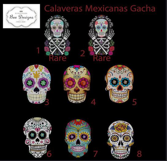 Bee Designs Calaveras Mexicanas Gacha 2 RARE