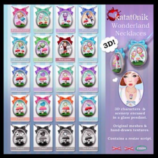 *katat0nik* (White Rabbit) Wonderland Pendant