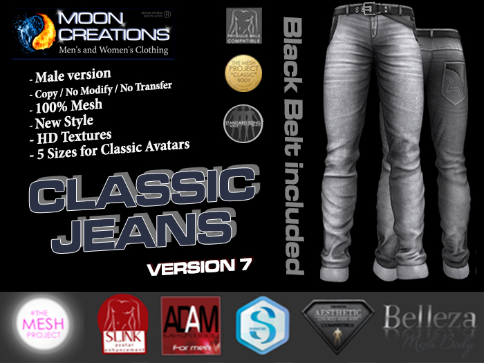 [MC] JEANS v.7 Bell Tmp Slink Aest Adam Signat. + clas. sizes