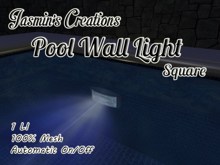 Pool Wall Light S/A  --By Jasmin's Creations