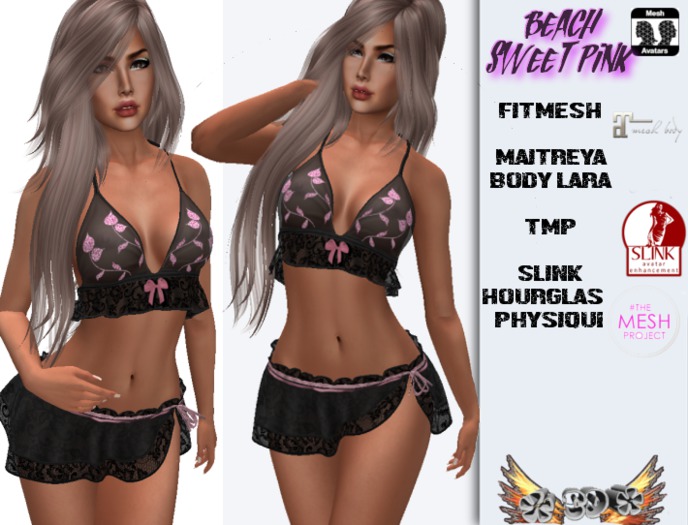 *CD* Beach Sweet Pink ( Slink, TMP, Maitreya )