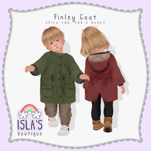 Isla's } Finley Coat FATPACK (UNISEX)