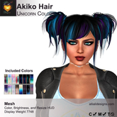 A&A Akiko Hair Unicorn Colors Pack. Womens mesh pigtails hairstyle