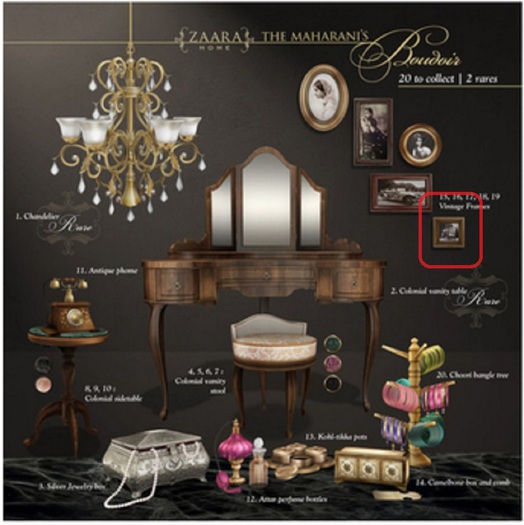 Zaara [home] : 19 Vintage frame *square*