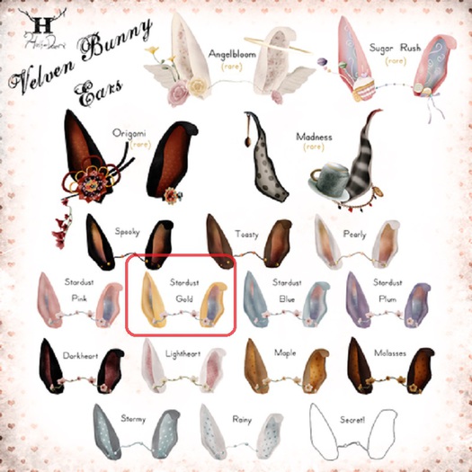 +Half-Deer+ Velven Bunny Ears (Stardust Gold) 3