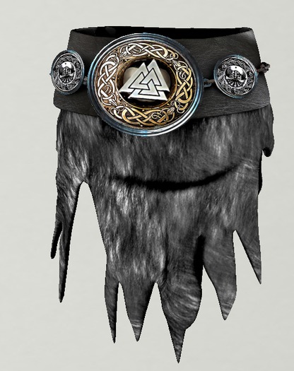 *Rebel Fire* Asgard Female Skirt Gray