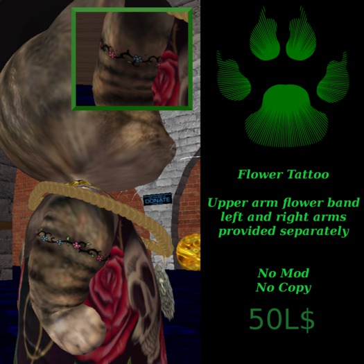 Dinkie Tattoo Flower set 1