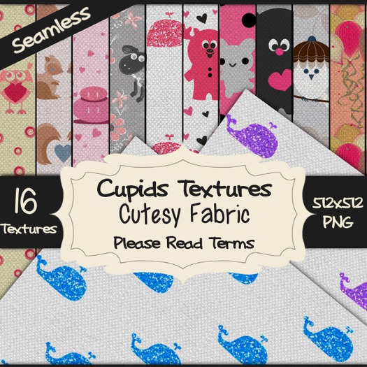 *Cupids Textures * 16 CUTSEY FABRIC