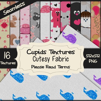 Second Life Marketplace - *Cupids Textures * 16 CUTSEY FABRIC