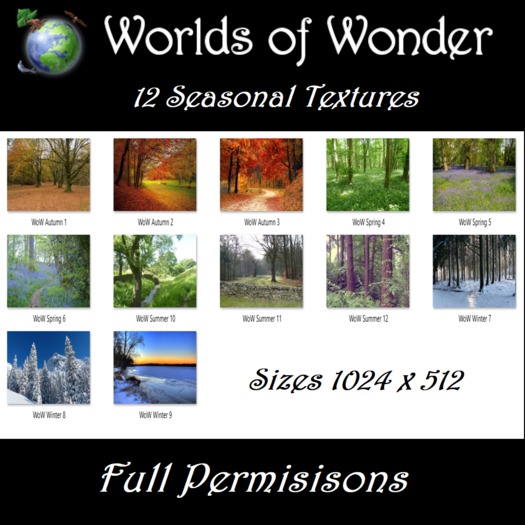 WoW 12 Seasonal Textures (Boxed)