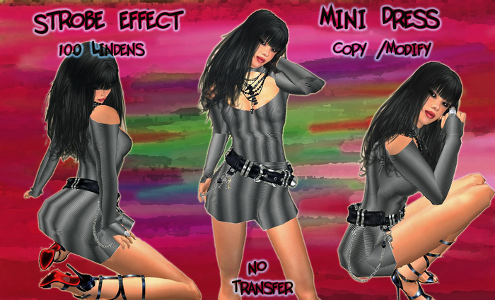 Strobe Effect Mini dress