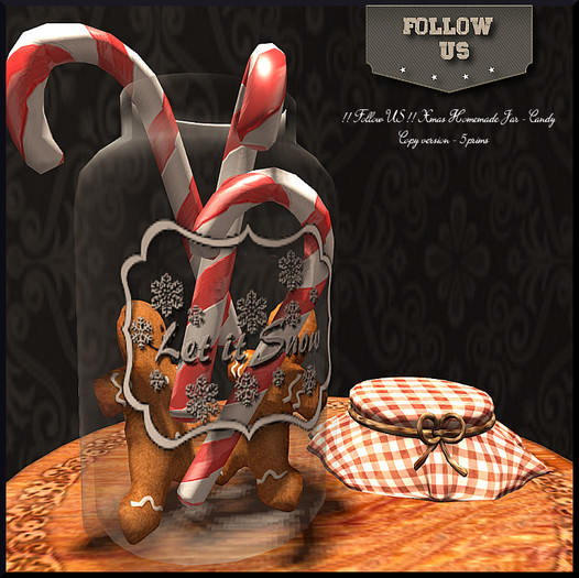 Special Christmas price !! Follow US !! Xmas homemade jar (candy) COPY version