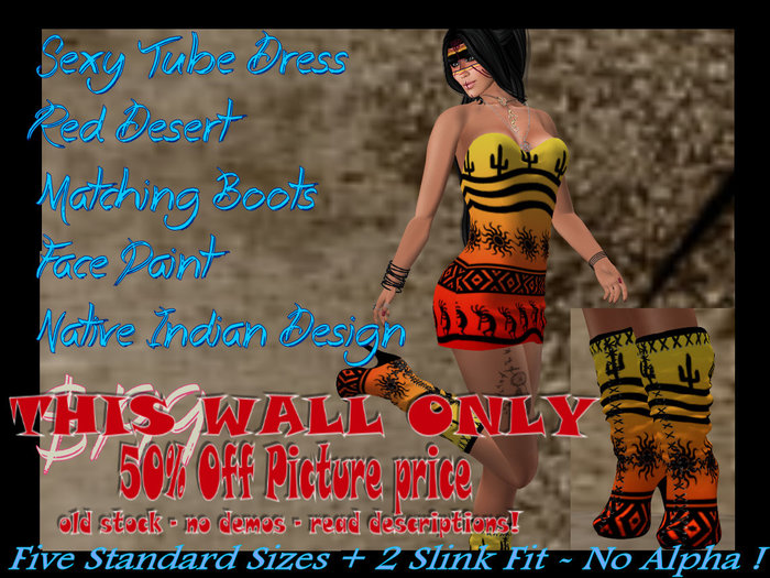 ! Native Threads - Tube Dress - Red Desert