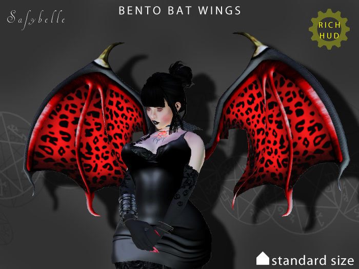 @Safybelle  [COPY]  Bento  BAT   WINGS  v1 (Animations - Particles - MultiTexture - Sounds)