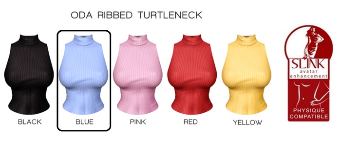 .: ryvolter :. Oda Ribbed Turtleneck (HG) - Blue