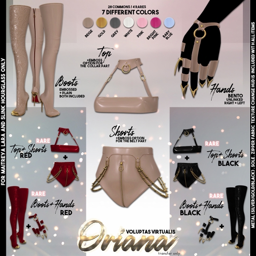 V/. [Oriana] - Maitreya - {Boots Grey} *Epiphany*
