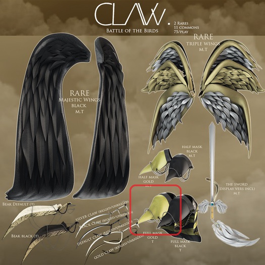 C L A Vv. Battle of the Birds - Full Mask Gold