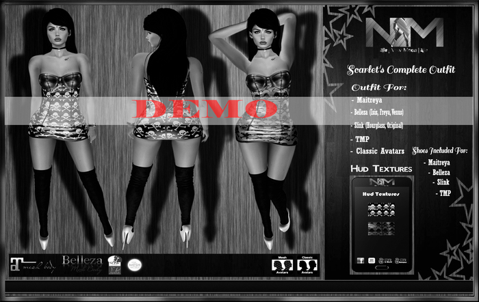 [Wear me] .::[NM]::.  Scarlet's Outfit **DEMO**