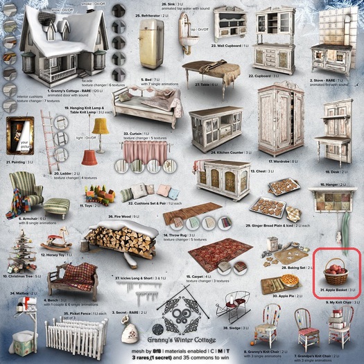 31_8f8 - Granny'y Winter Cottage - Apple Basket