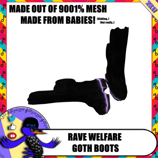 ◄ BASA ►Rave Welfare Goth Boots