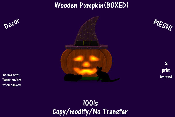 Wooden Pumpkin(BOXED)