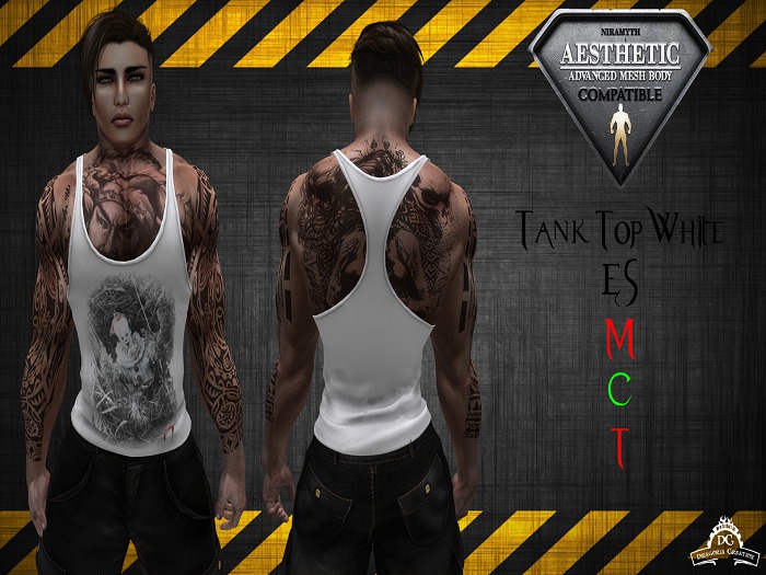 *DC* AESTHETIC  Tank Top White - ES
