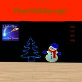 Neon Holiday Sign-xmas bag