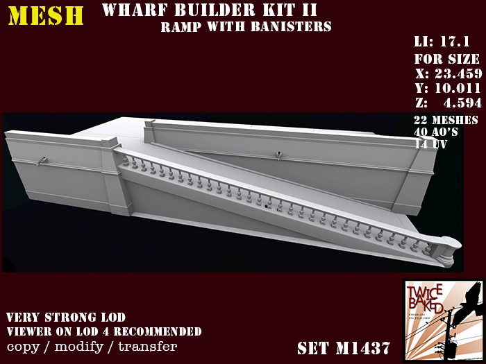 "TB" Modular wharf builder kit II ramp M1437 MP