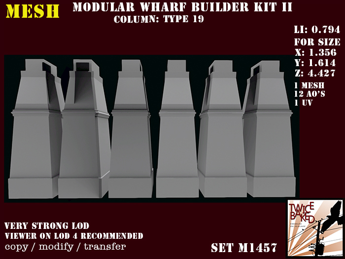"TB" Modular wharf builder kit II column 19 M1457