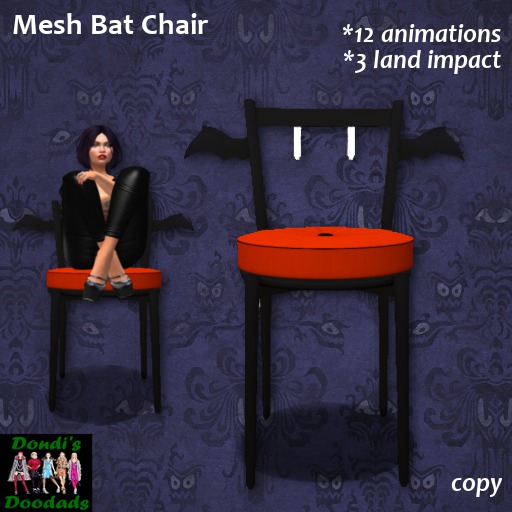 Dondi's Doodads Mesh Bat Chair