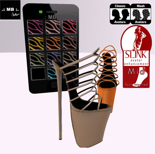 .: MB :. Strappy Mules V2 w/HUD ~ Slink High