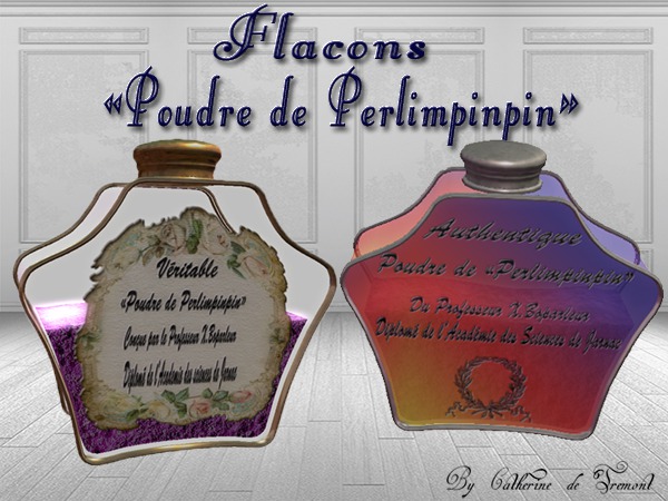"CdT" Flacons Poudre de Perlimpinpin