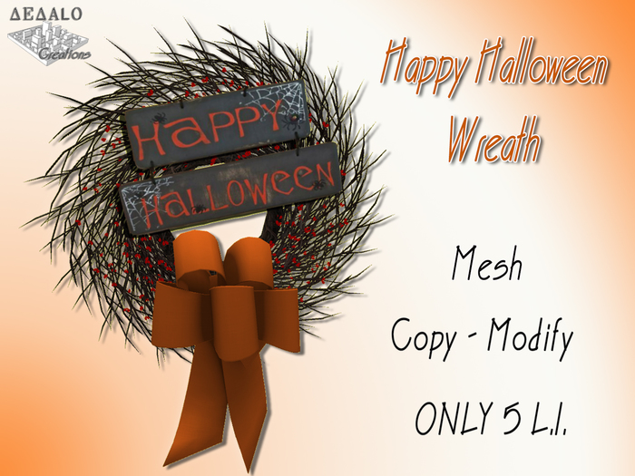 Happy Halloween Wreath - F