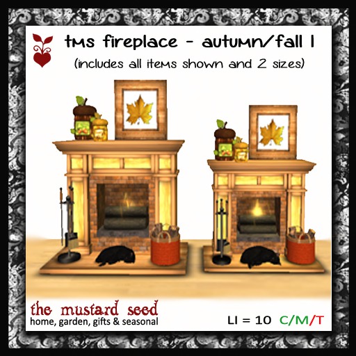 tms fireplace - autumn 1 (2 sizes included!)