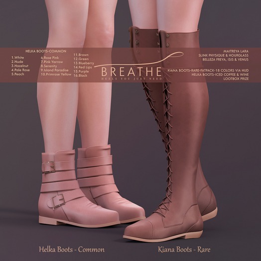[BREATHE]-Helka Boots-Wine