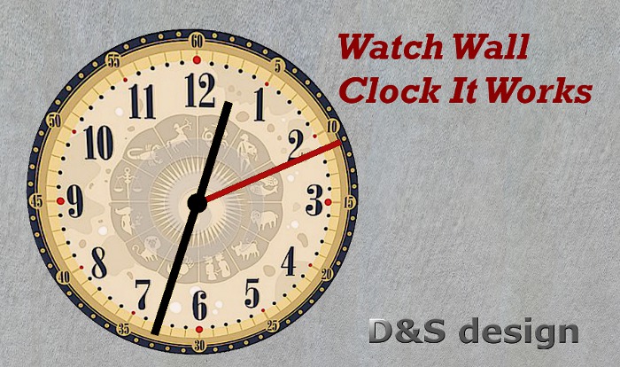 D&S design Watch Wall Clock It Works