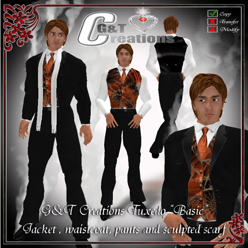 G&T Creations Tuxedo Basic Orange
