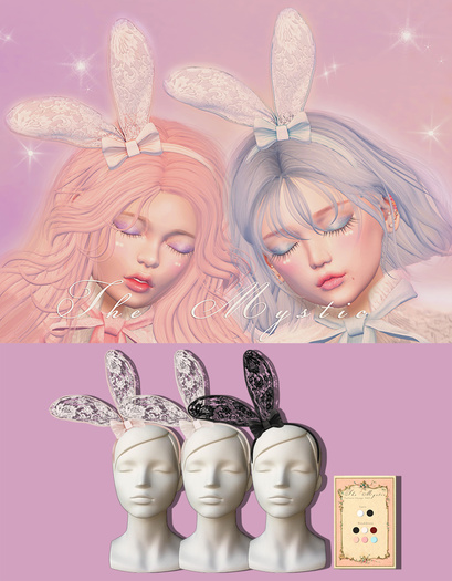 *The Mystic* lace bunny headdress ( all Color)