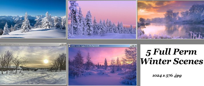 winter scenes - boxed - full perm