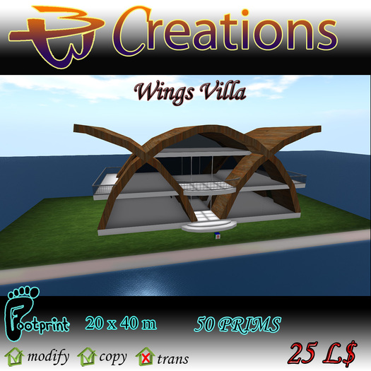 Second Life Marketplace Wings Villa