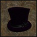 Ef hats purple velvet top hat with black daffishdils l 175