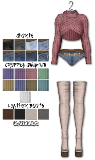 Graffitiwear Basic Skimpy Shorts Set (add)